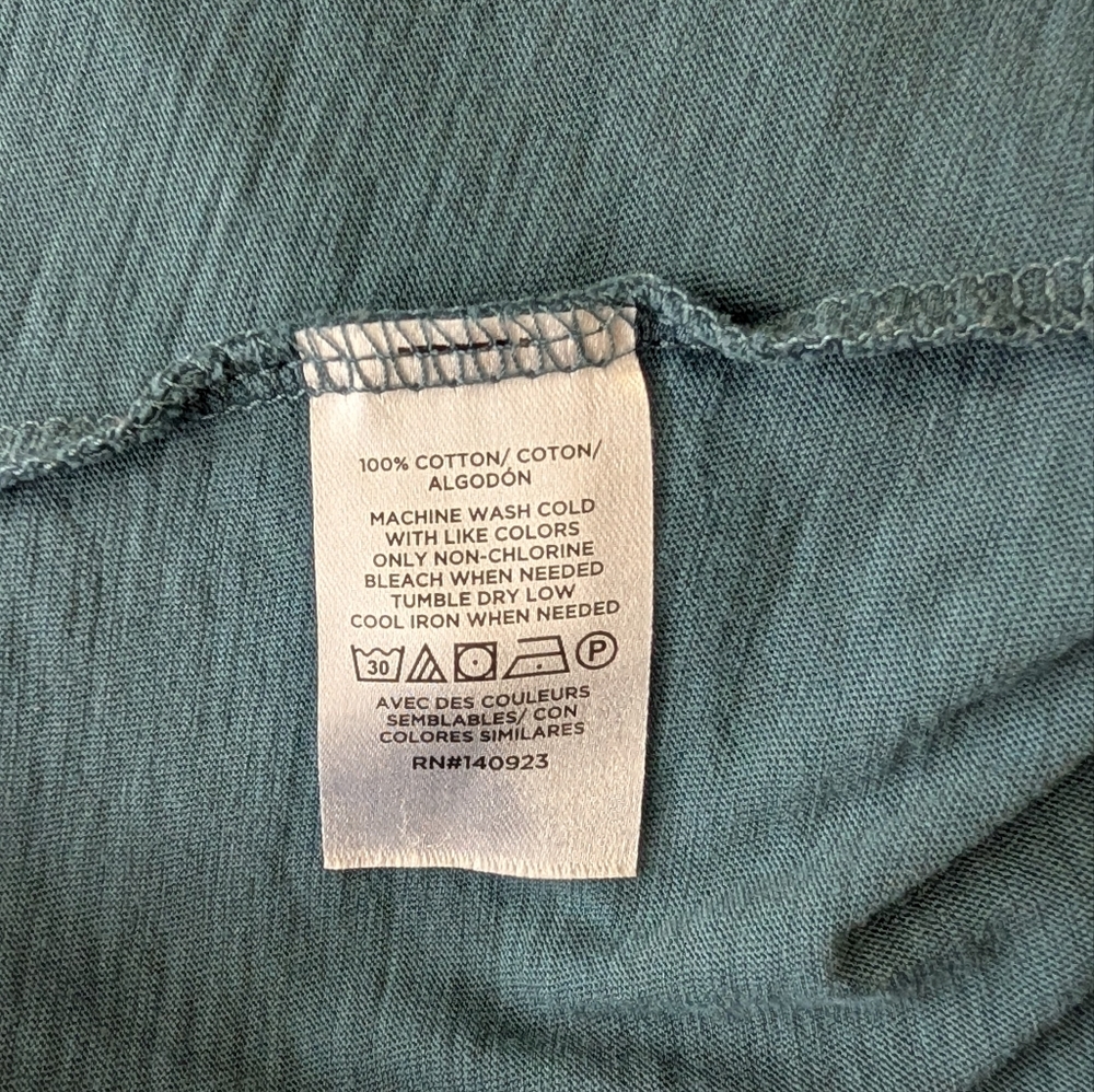 LOFT Teal Short Sleeve Women's Tee - Picture 4 of 4